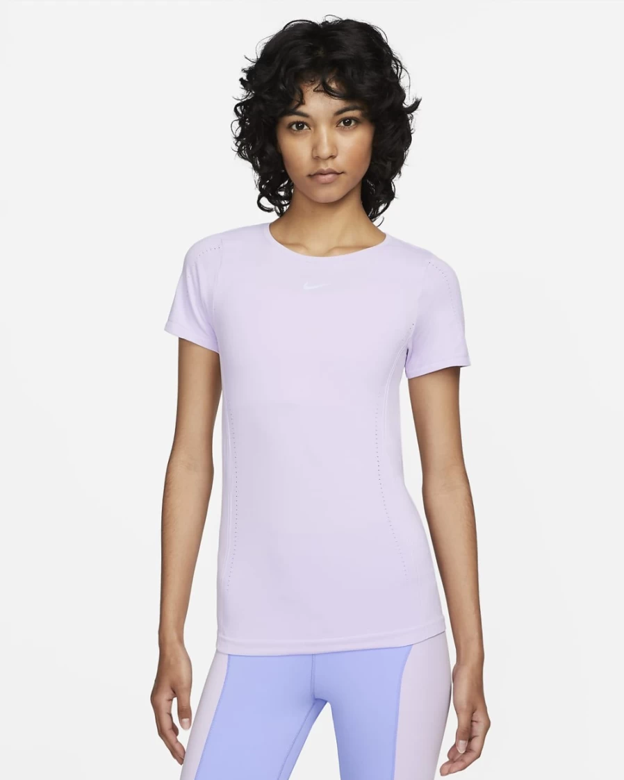 Nike Dri-FIT ADV Aura Women's Slim-Fit Short-Sleeve Running Top - Doll Color