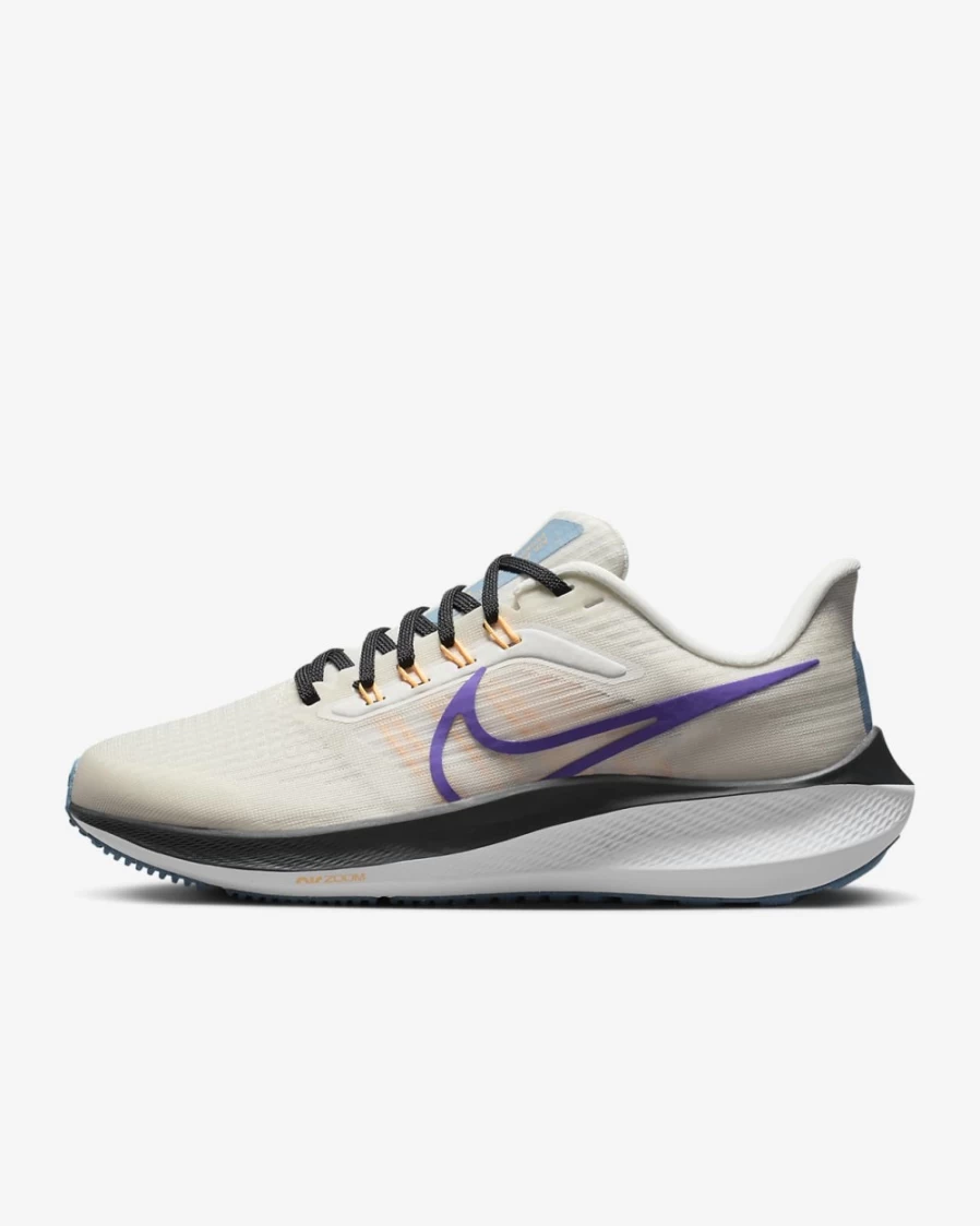 Nike Air Zoom Pegasus 39 Wide Women's Road Running Shoes - Phantom/Summit White/Cerulean/Psychic Purple