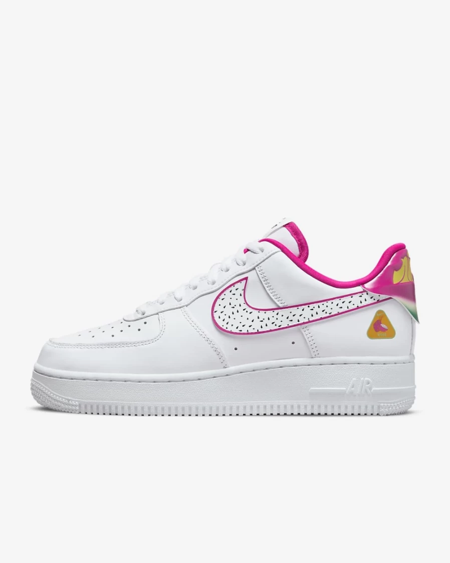 Nike Air Force 1 '07 LX Women's Shoes - White/Pink Prime/White Athletic Sneakers