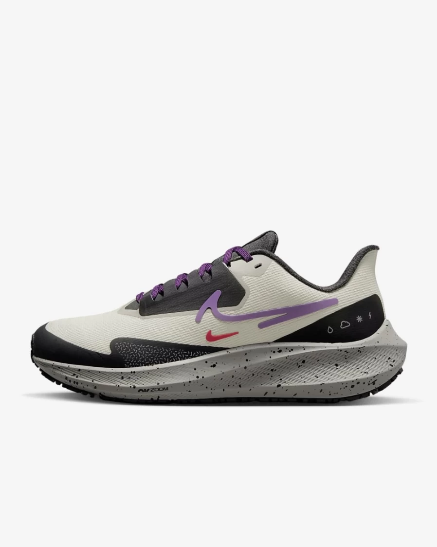 Nike Pegasus 39 Shield Women's Light Bone Road Running Shoes - Weatherized for All Conditions