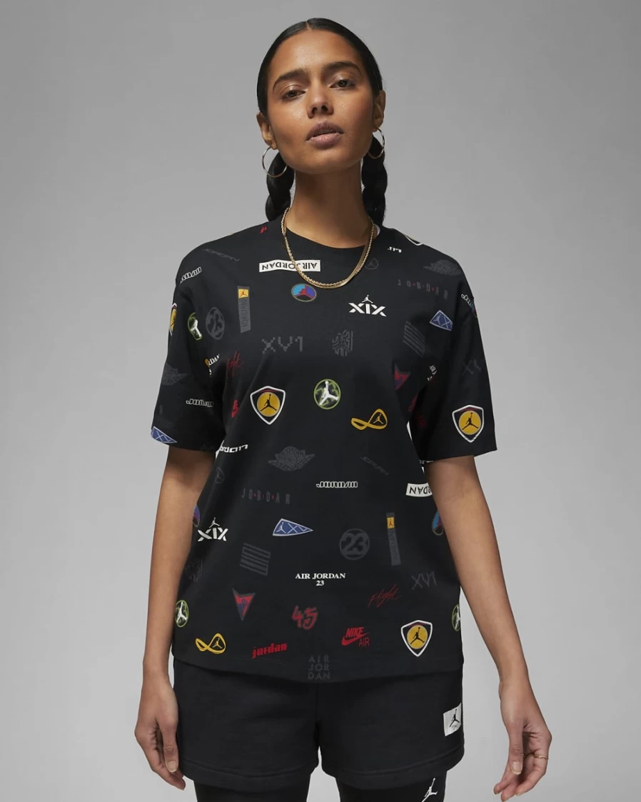 Nike Jordan Flight Women's Black Graphic T-Shirt