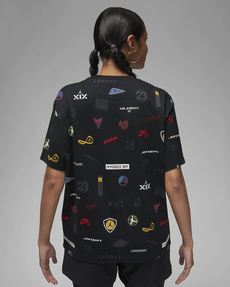 Nike Jordan Flight Women's Black Graphic T-Shirt