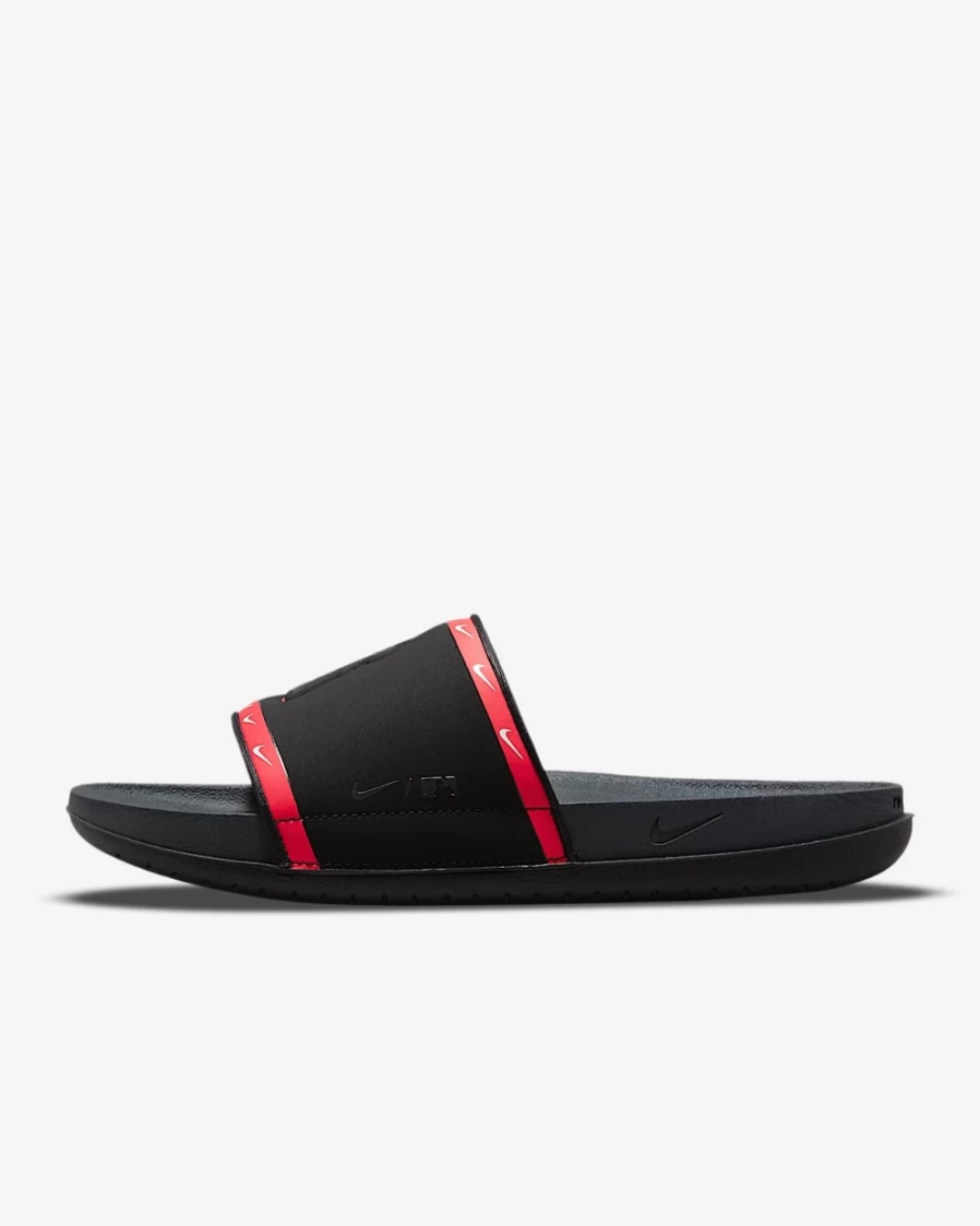 Nike Offcourt Slide MLB Los Angeles Angels Black University Red White Anthracite Sandals for Men and Women