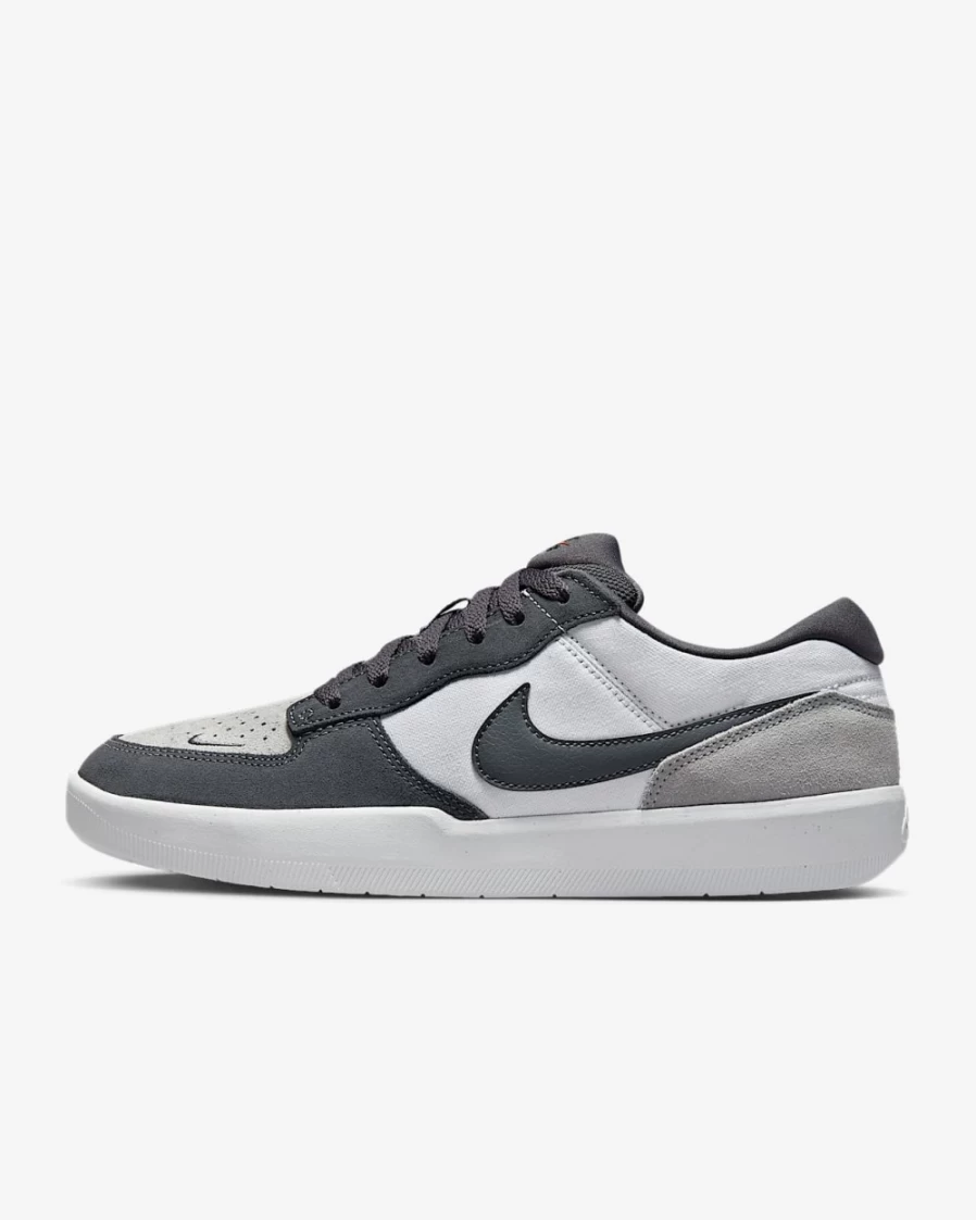Nike SB Force 58 Skate Shoes for Men & Women - Dark Grey, White, Wolf Grey Colorway