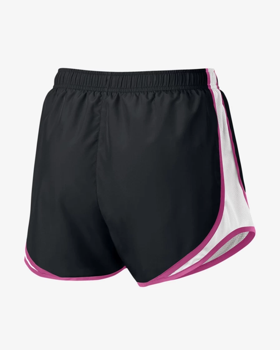 Nike Women's Tempo Brief-Lined Running Shorts - Black, White, Vivid Pink, Wolf Grey