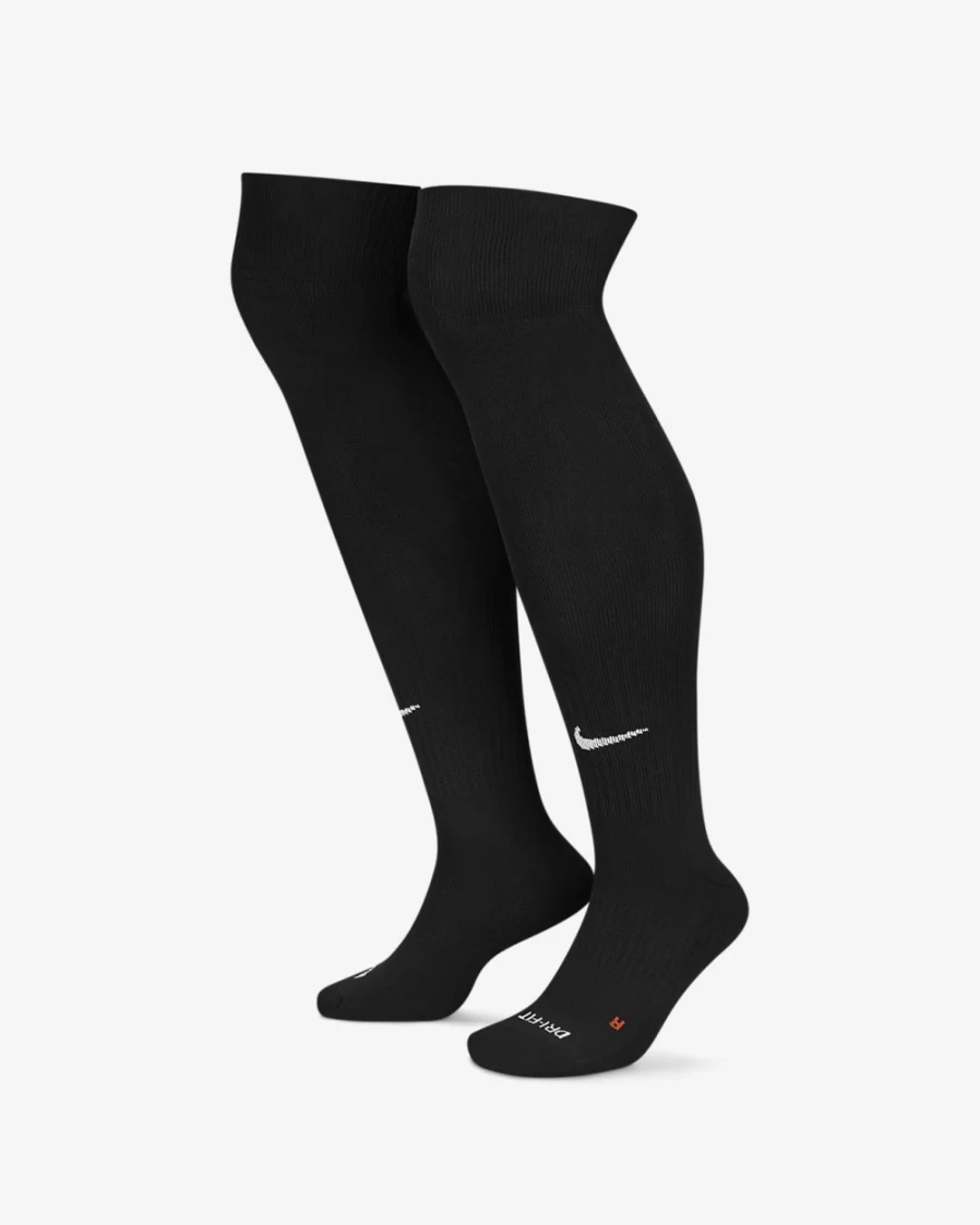 Nike Black/White Baseball Socks for Men & Women - 2 Pairs Over-the-Calf Softball Socks