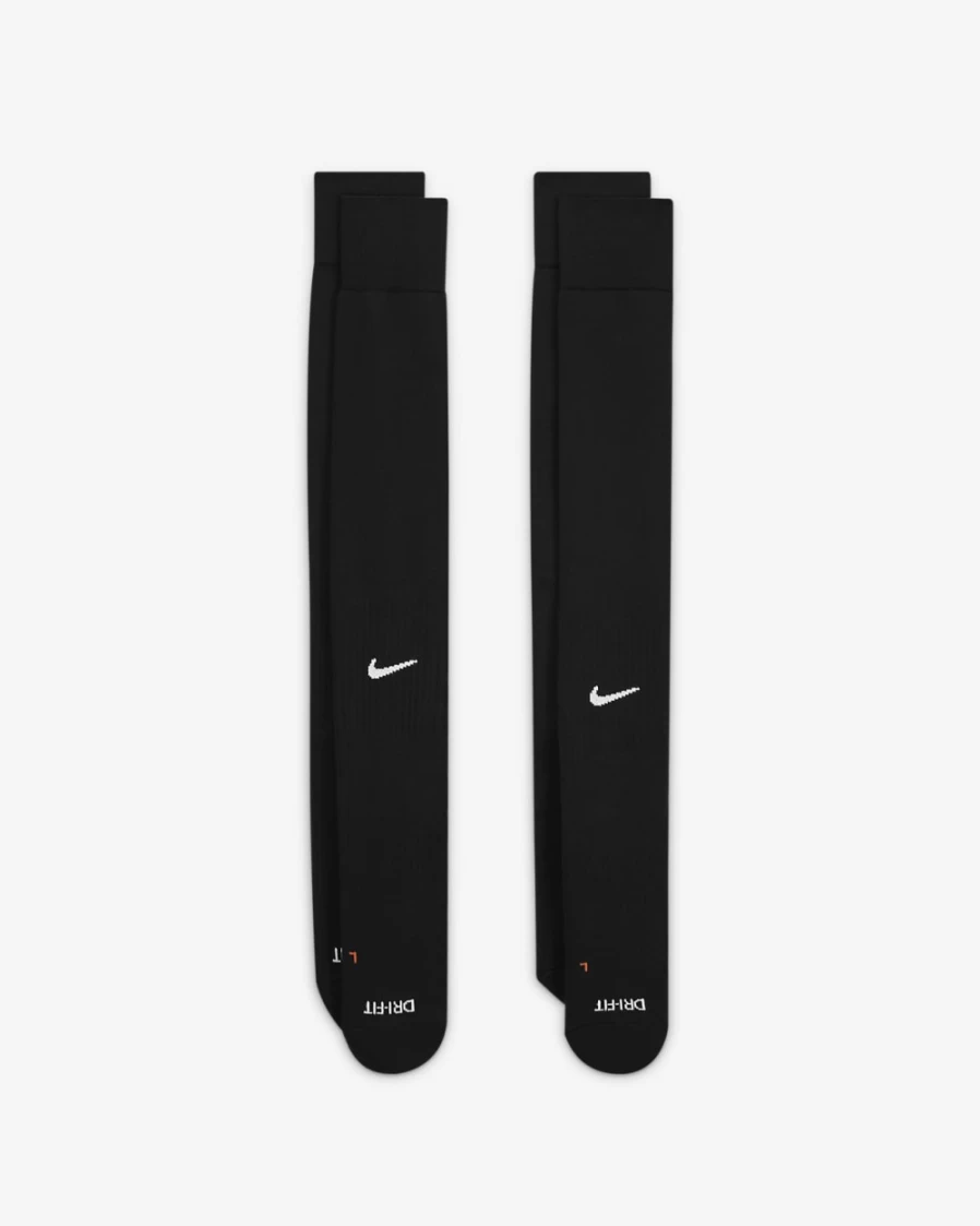 Nike Black/White Baseball Socks for Men & Women - 2 Pairs Over-the-Calf Softball Socks