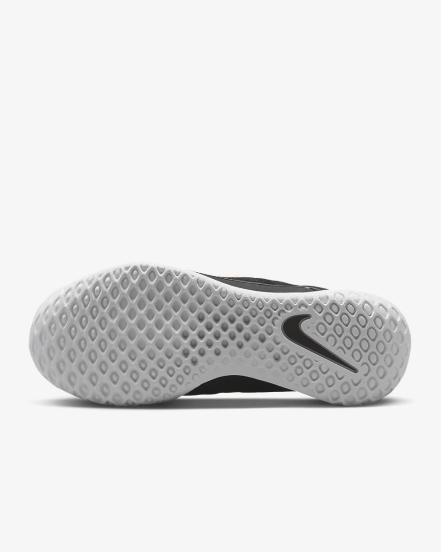 Nike Women's Court Air Zoom NXT Tennis Shoes - Black/White/Metallic Red Bronze for Hard Court Performance