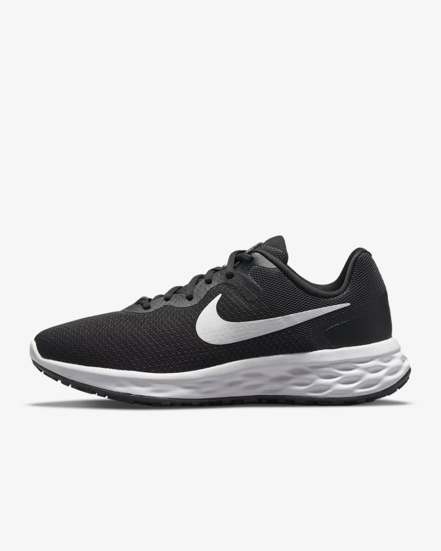 Nike Revolution 6 Next Nature Women's Wide Road Running Shoes - Black/Dark Smoke Grey/Cool Grey/White