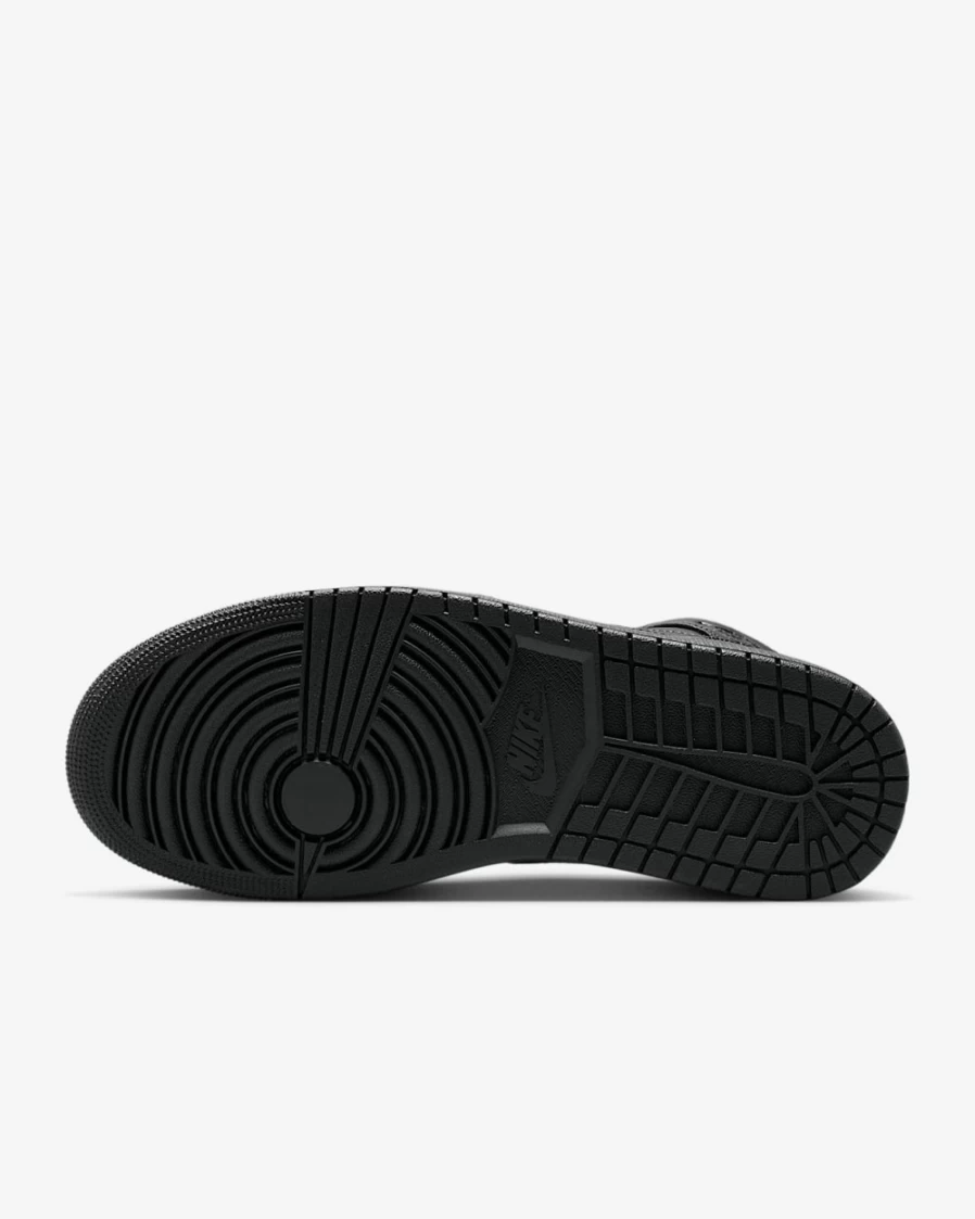 Nike Air Jordan 1 Mid Black Men's & Women's Basketball Shoes
