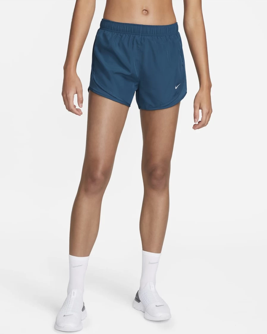 Nike Women's Tempo Brief-Lined Running Shorts - Valerian Blue/Wolf Grey