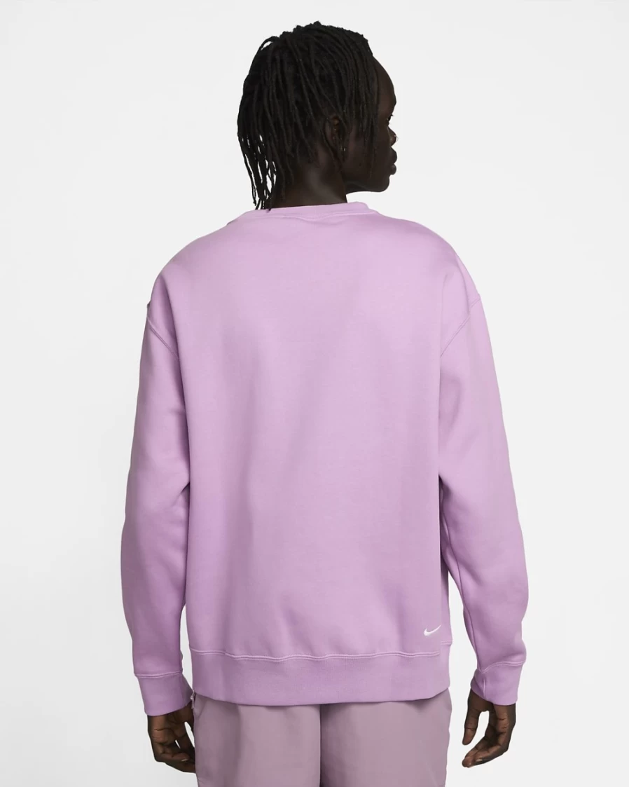 Nike ACG Therma-FIT Fleece Crew for Men & Women - Rush Fuchsia/Summit White Fleece Pullover