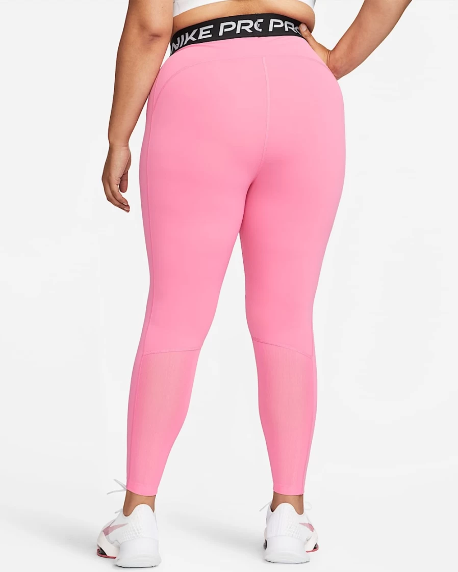 Nike Pro 365 Women's Plus Size Leggings - Pinksicle, Black & White High-Waisted Workout Tights