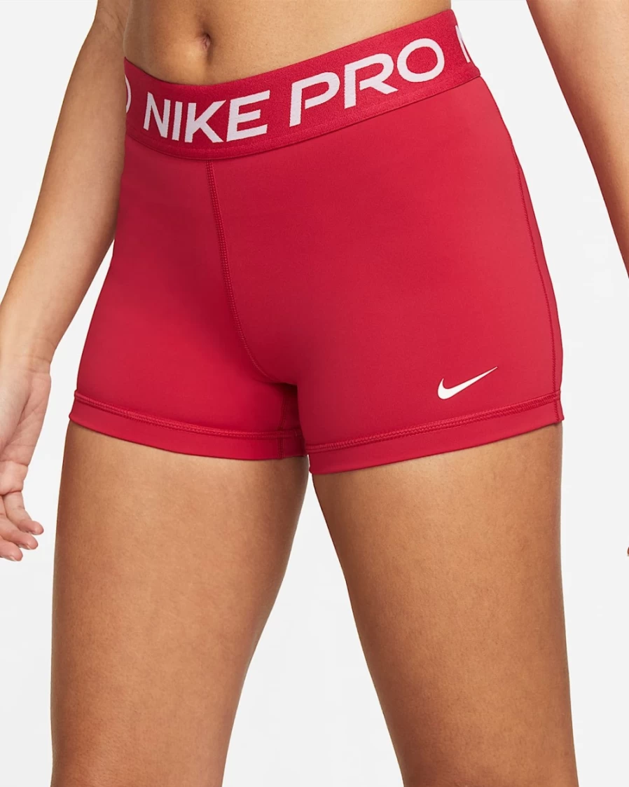 Nike Pro Women's 3" Shorts - Mystic Hibiscus/White Training Shorts for Women
