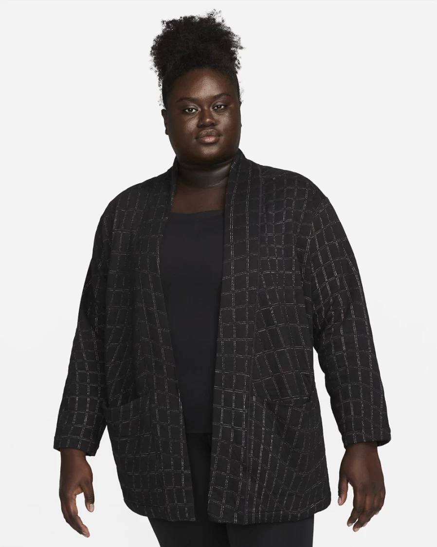 Nike Therma-FIT Luxe Plus Size Women's Yoga Top - Black