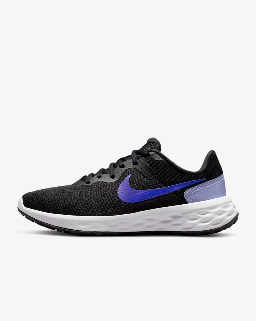 Nike Revolution 6 Next Nature Women's Road Running Shoes - Black/Light Thistle/White/Lapis