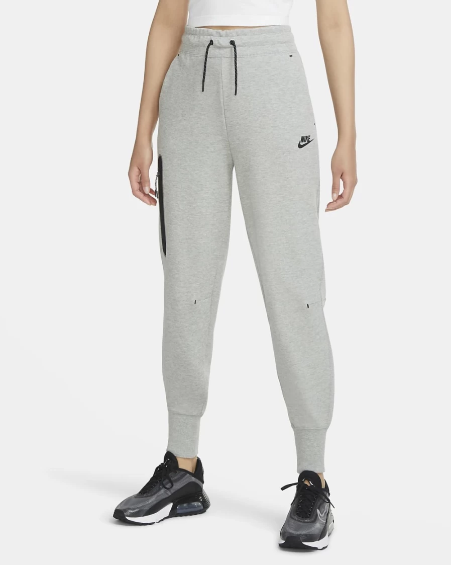 Nike Women's Tech Fleece Sweatpants - Dark Grey Heather/Black, Sportswear Joggers