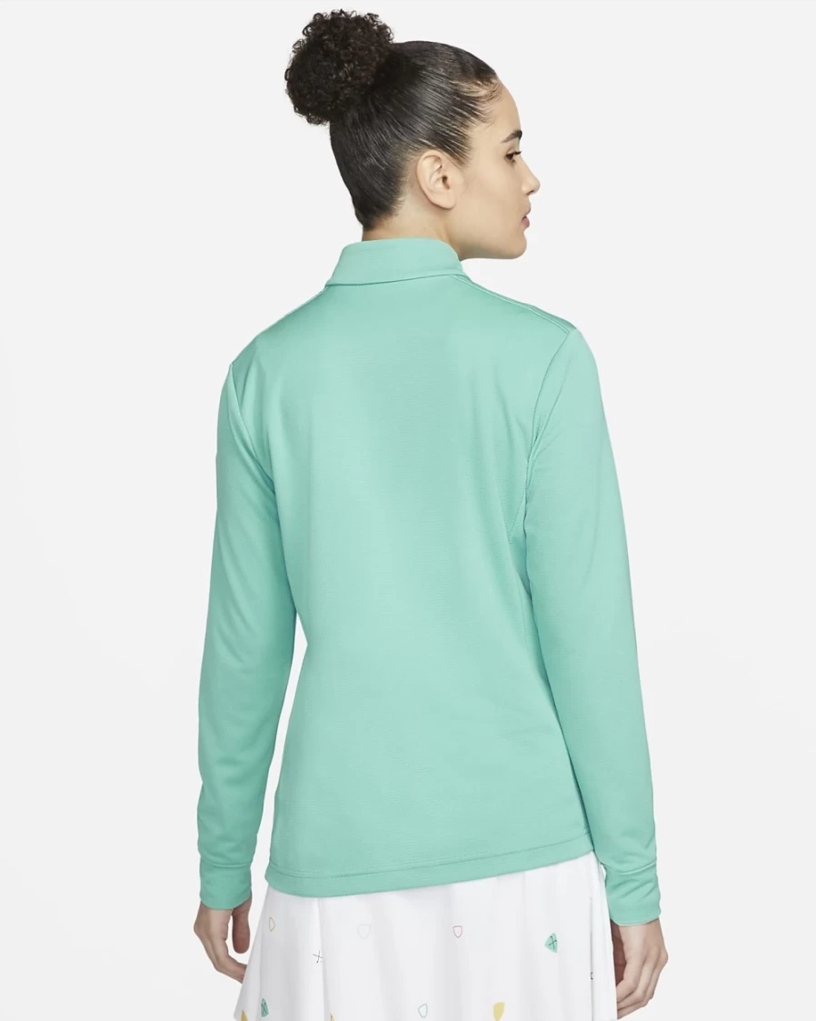 Nike Dri-FIT UV Victory Women's Full-Zip Golf Top in Washed Teal/White - Moisture-Wicking & Sun Protection