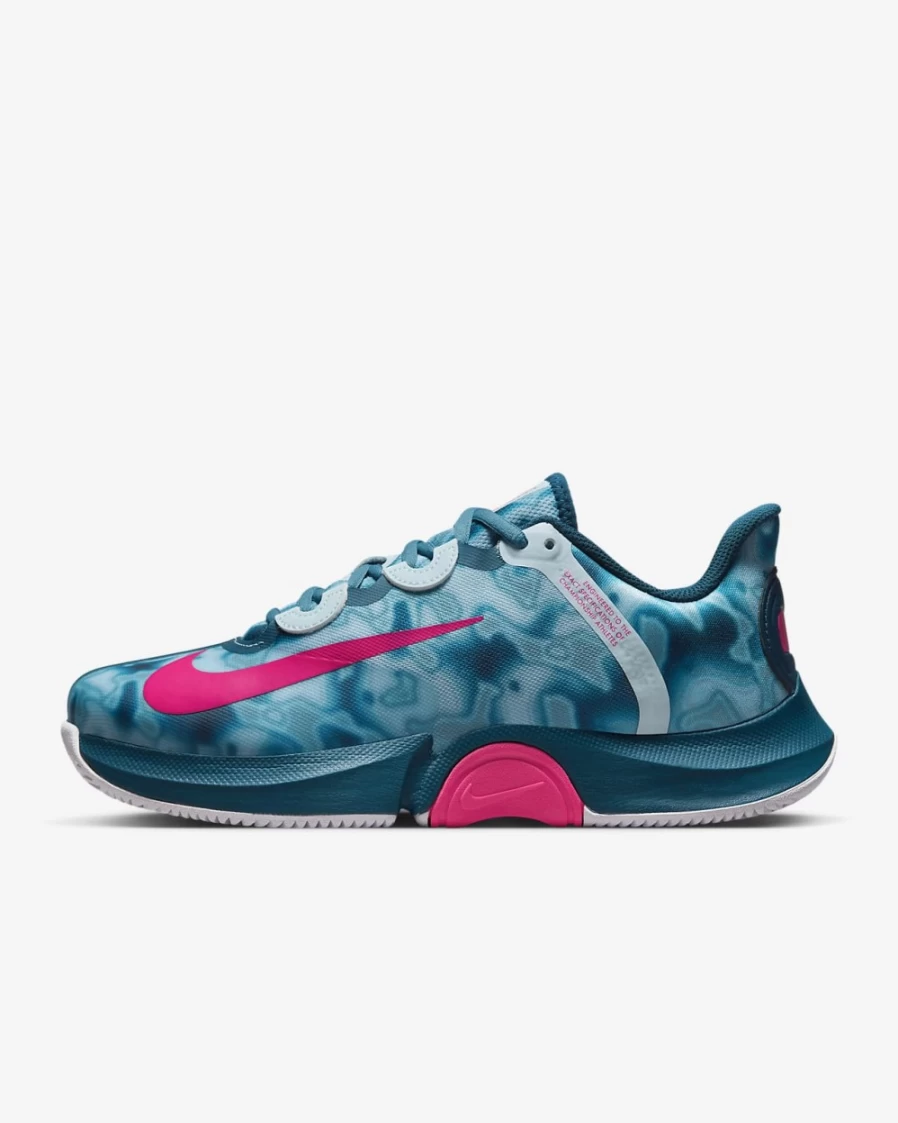 Nike Women's Air Zoom GP Turbo Naomi Osaka Tennis Shoes - Glacier Blue/Valerian Blue/Cerulean/Hyper Pink - Hard Court