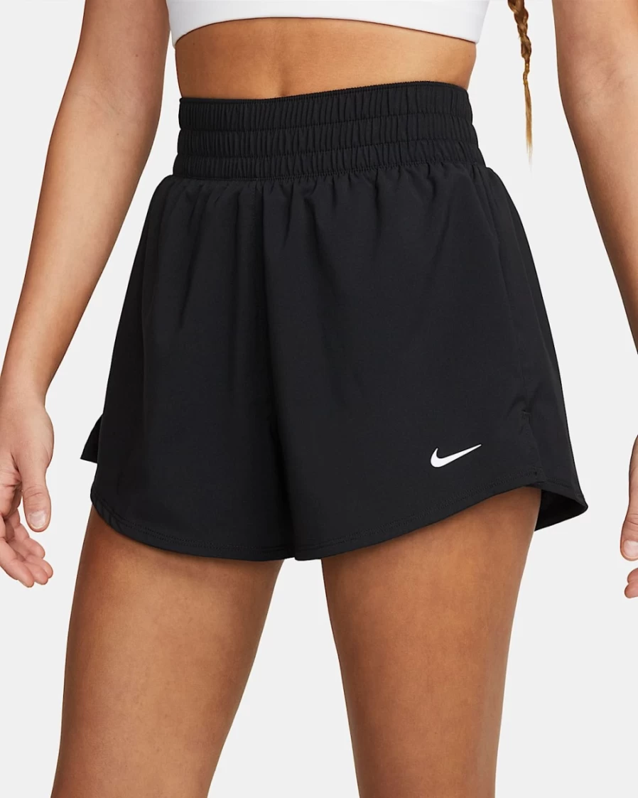 Nike Dri-FIT One Women's High-Waisted 3" 2-in-1 Running Shorts - Black