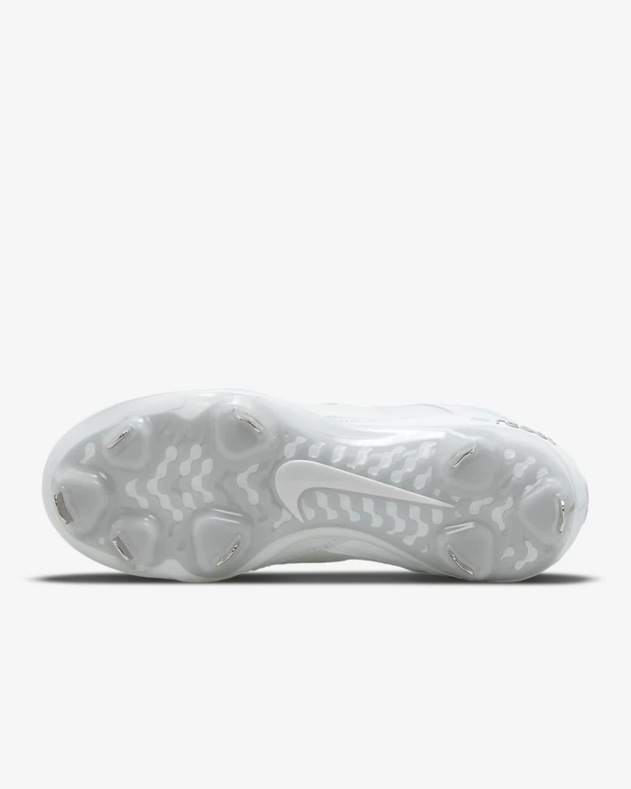 Nike Hyperdiamond 4 Elite Women's Softball Cleats - White, Pure Platinum, Barely Volt, Wolf Grey