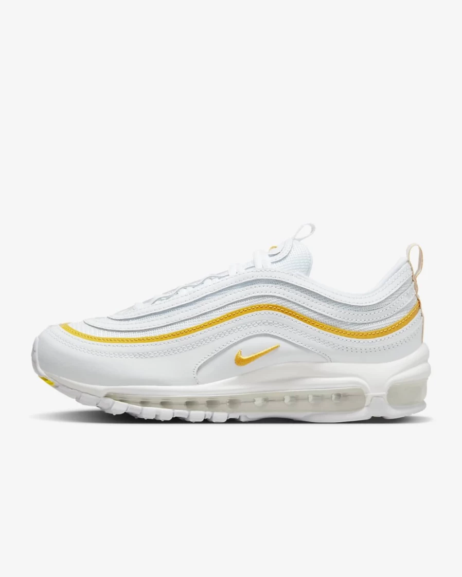 Nike Air Max 97 Women's White University Gold Running Shoes