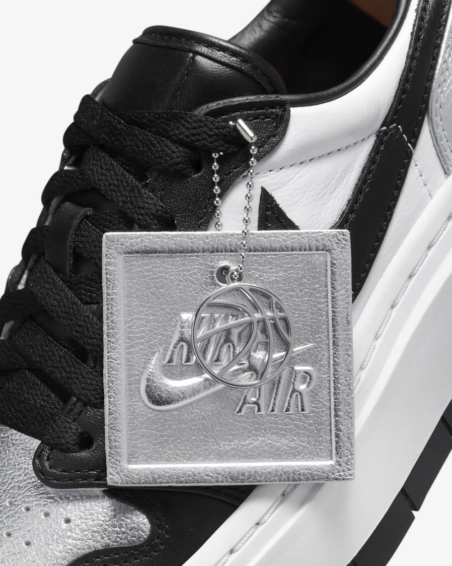 Nike Air Jordan 1 Elevate Low Women's Shoes - Metallic Silver/White/Onyx/Black
