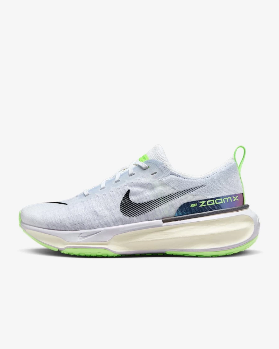 Nike Invincible 3 Women's Road Running Shoes - White/Blue Tint/Purple Agate/Black - Comfortable & Supportive for Long-Distance Training