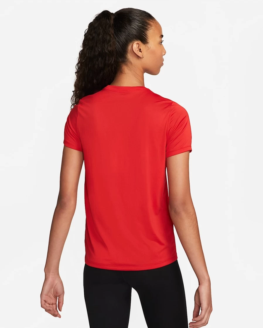 Nike Dri-FIT Women's T-Shirt - University Red/White Athletic Top for Women