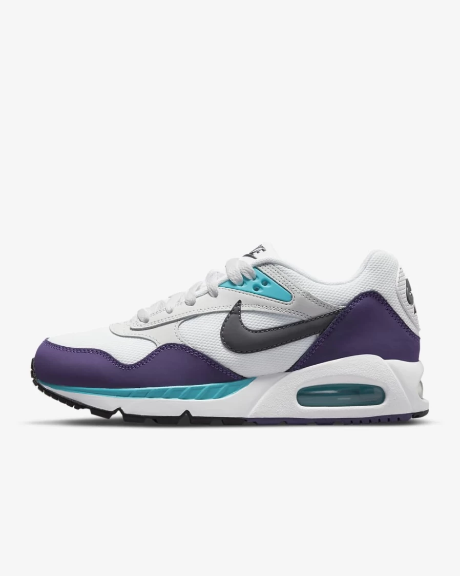 Nike Air Max Correlate Women's Running Shoes - White/Club Purple/Turquoise Blue/Dark Grey