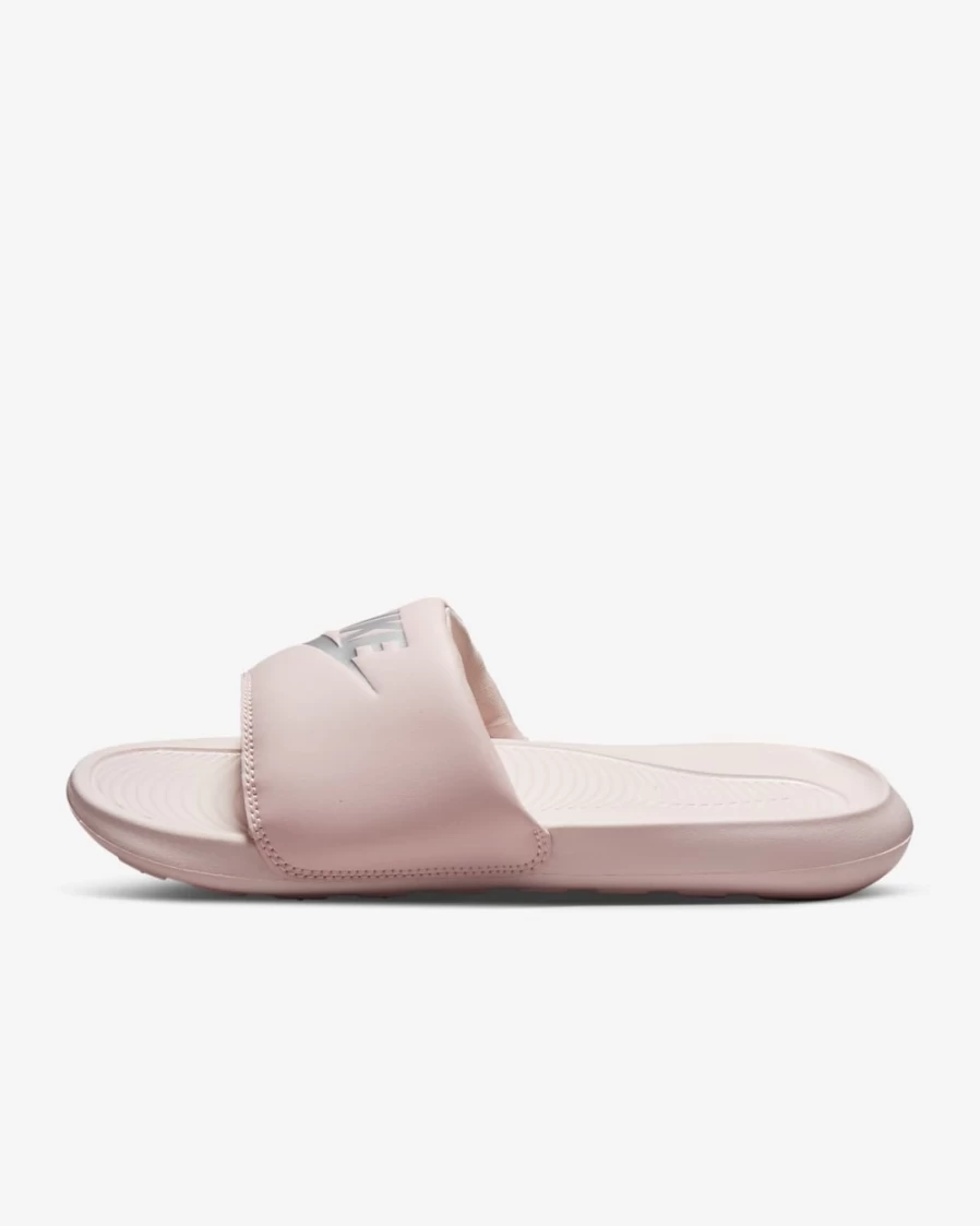 Nike Victori One Women's Slides - Barely Rose/Metallic Silver Sandals for Women