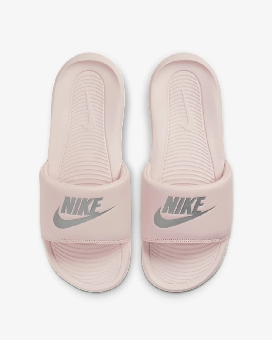 Nike Victori One Women's Slides - Barely Rose/Metallic Silver Sandals for Women