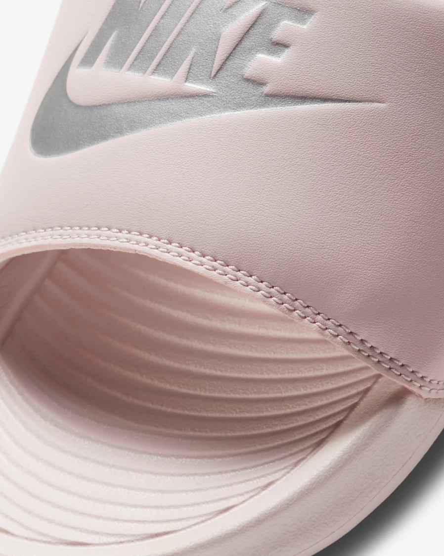 Nike Victori One Women's Slides - Barely Rose/Metallic Silver Sandals for Women