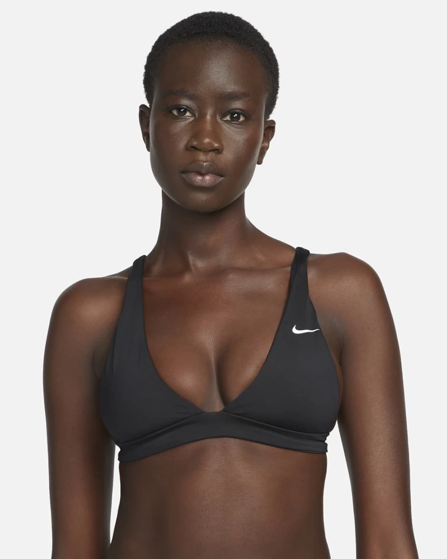 Nike Women's Essential Bralette Bikini Top - Black
