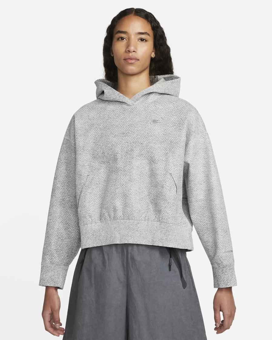 Nike Women's Forward Hoodie - Lightweight Pullover in Smoke Grey & Heather Colors