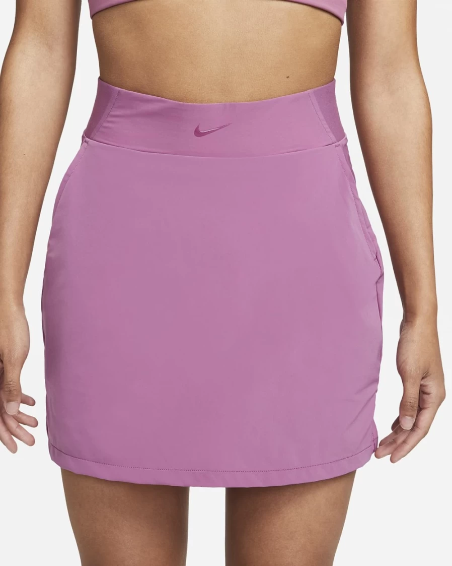 Nike Bliss Luxe Women's Light Bordeaux Training Skort - Stylish Athletic Skirt for Workouts