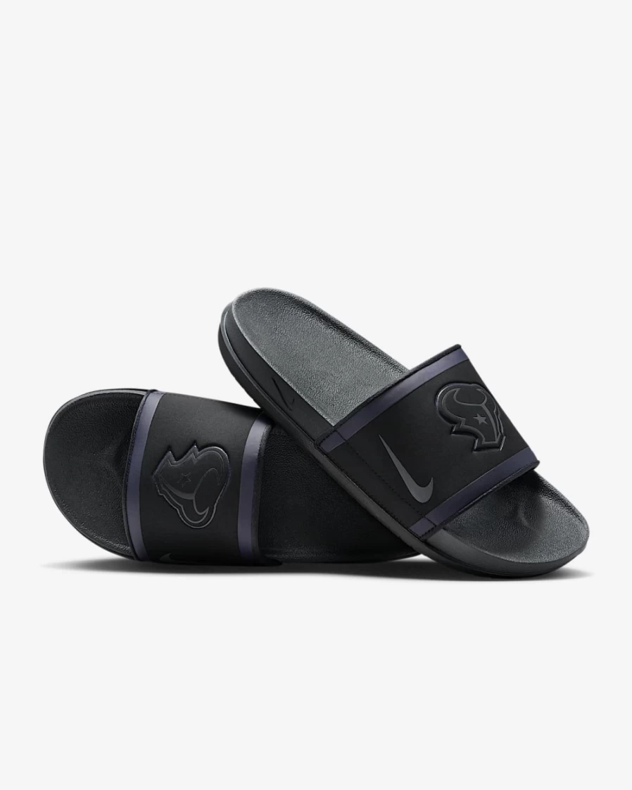 Nike Offcourt NFL Houston Texans Slide Sandals for Men & Women - Black/Gym Red/White/Anthracite