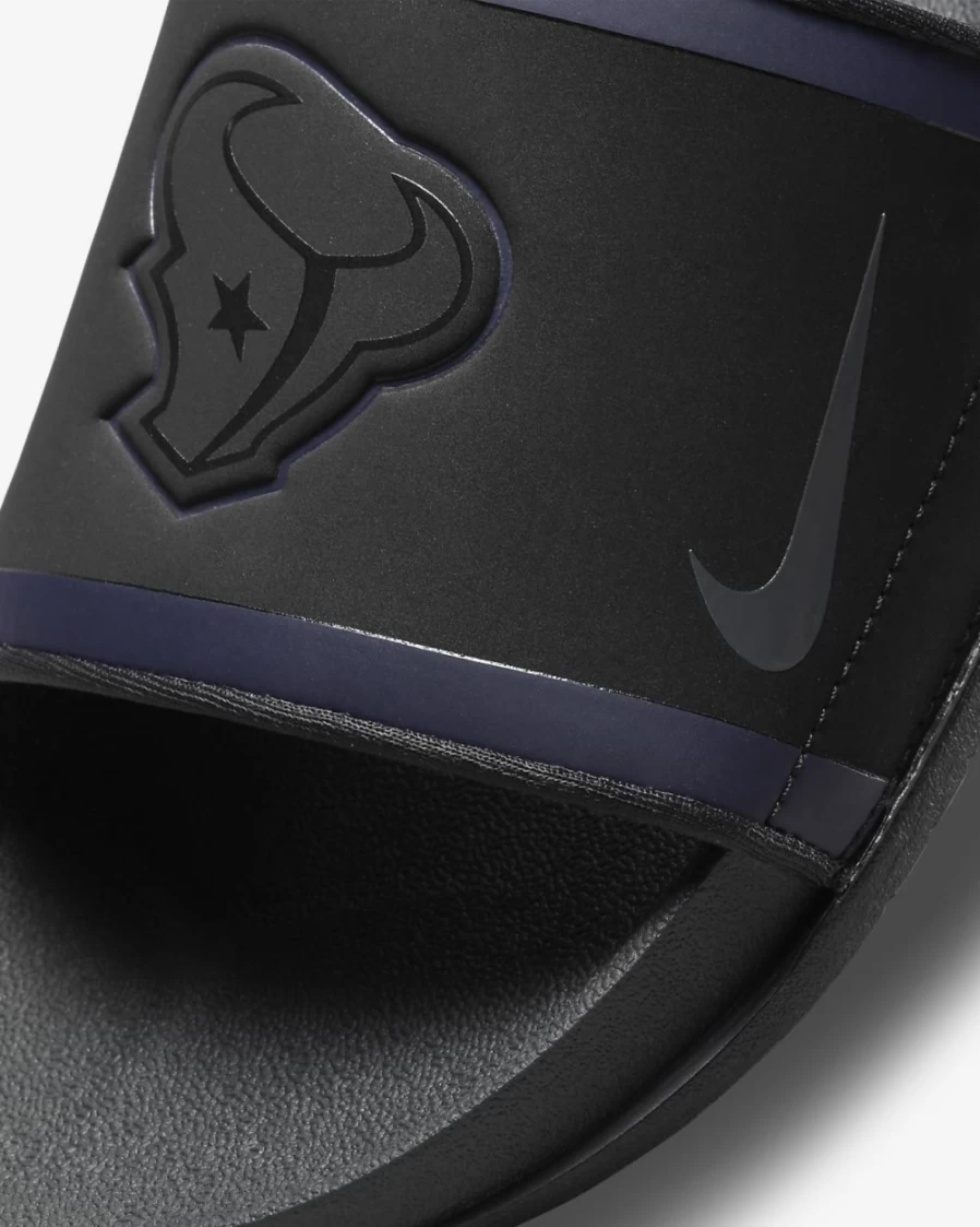 Nike Offcourt NFL Houston Texans Slide Sandals for Men & Women - Black/Gym Red/White/Anthracite