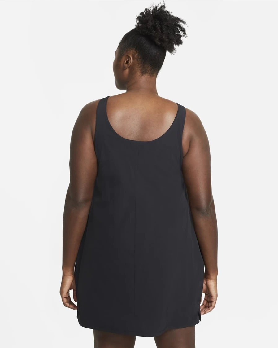 Nike Bliss Luxe Women's Plus Size Black/Clear Training Dress for Workouts & Gym
