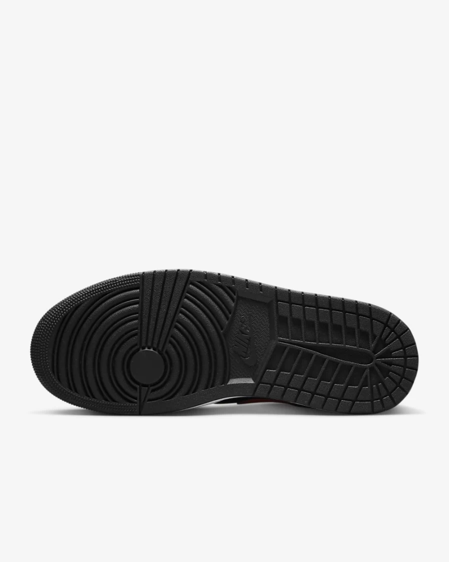Nike Air Jordan 1 Low Men's & Women's Shoes - Black/White/Fire Red