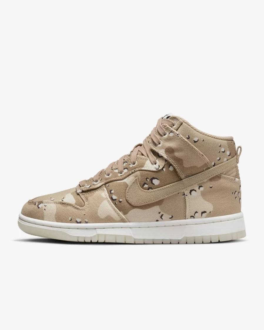 Nike Dunk High Retro Women's Sneakers in Hemp, Sail, Velvet Brown & Light Soft Pink