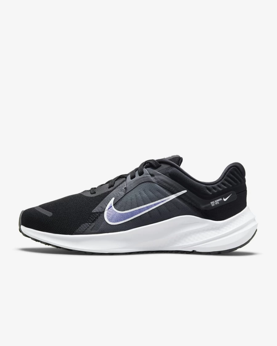 Nike Quest 5 Women's Road Running Shoes - Black/Iron Grey/Dark Smoke Grey/White | Lightweight & Cushioned for Comfort