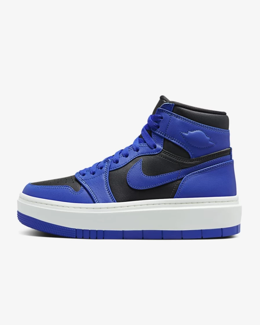 Nike Air Jordan 1 Elevate High Women's Shoes - Dark Ash/Sail/Hyper Royal Basketball Sneakers for Women