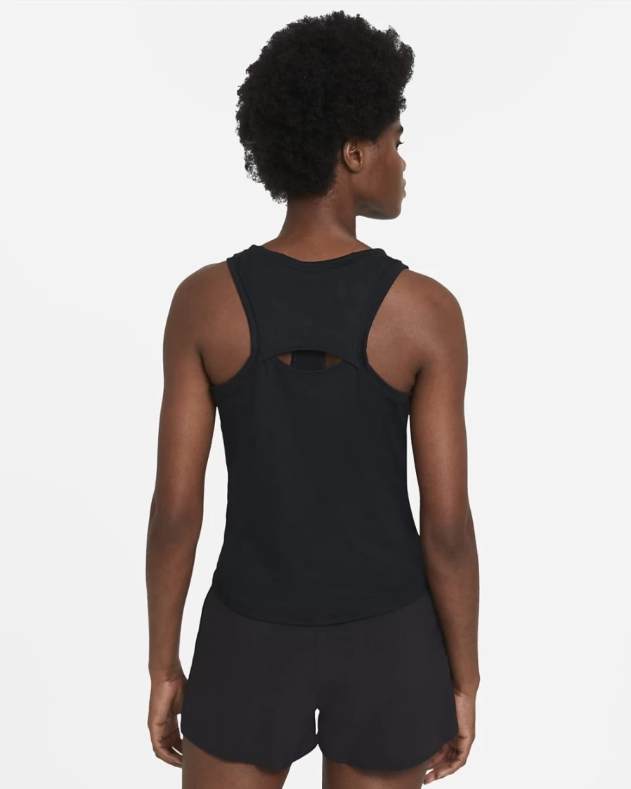 NikeCourt Victory Women's Tennis Tank Top - Black/White Athletic Performance Shirt