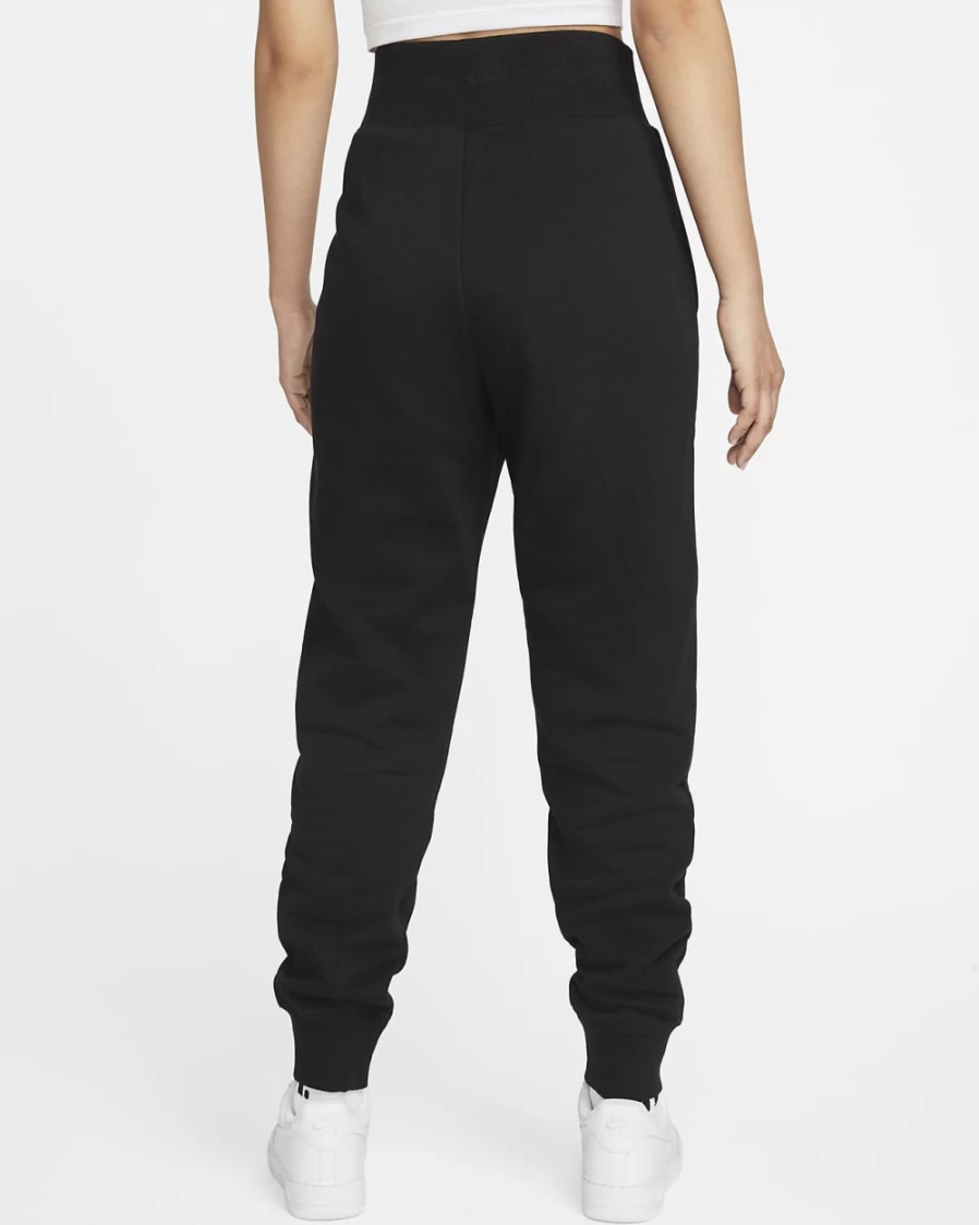 Nike Women's High-Waisted Phoenix Fleece Joggers Pants - Black/Sail