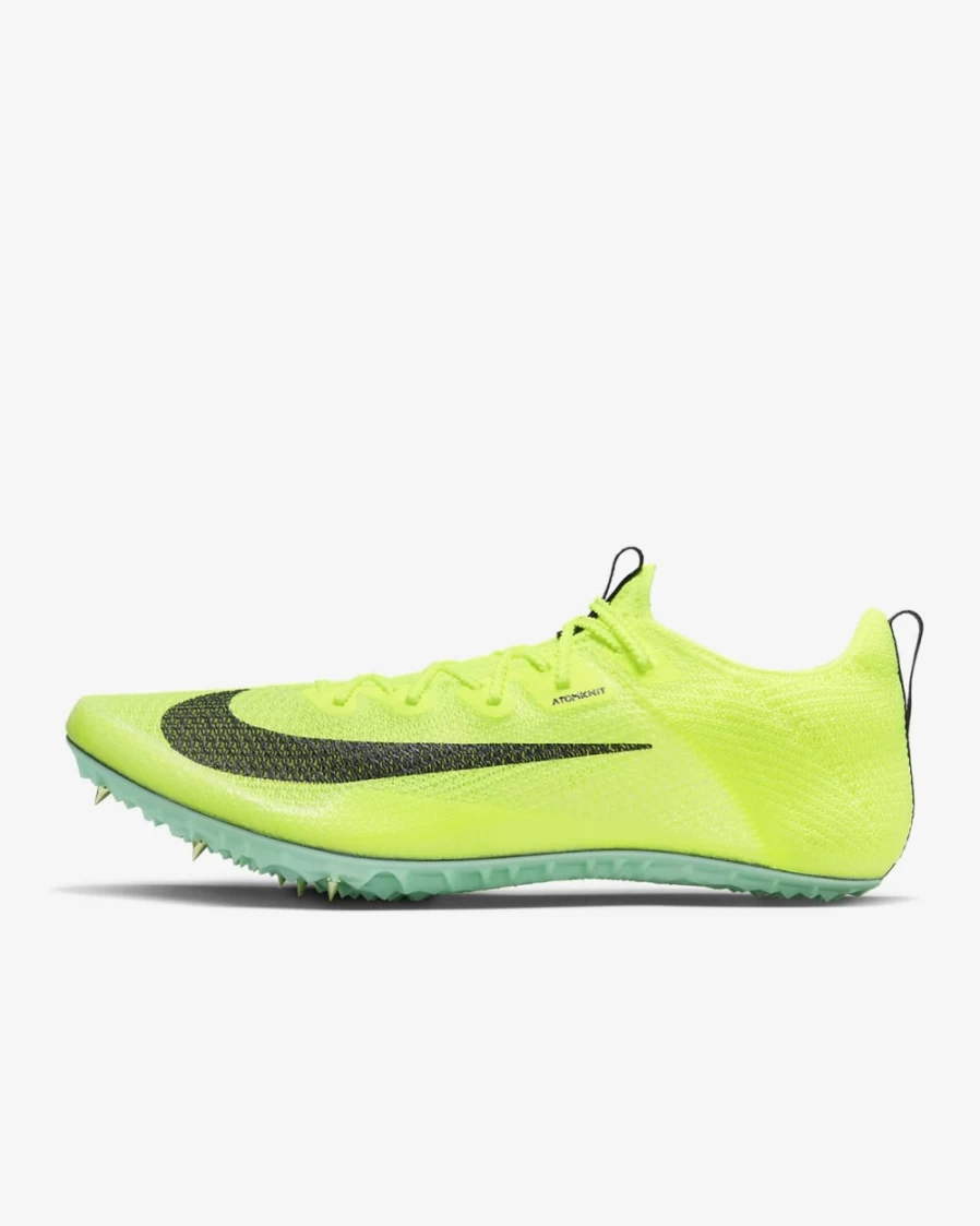 Nike Zoom Superfly Elite 2 Track & Field Sprinting Spikes for Men & Women - Volt/Mint Foam/Cave Purple