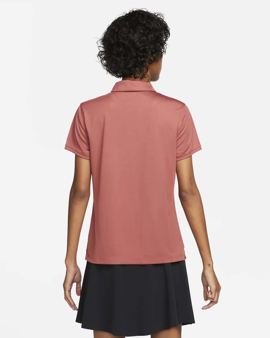 Nike Dri-FIT Victory Women's Golf Polo Shirt - Canyon Rust/Black - Moisture-Wicking Performance Top
