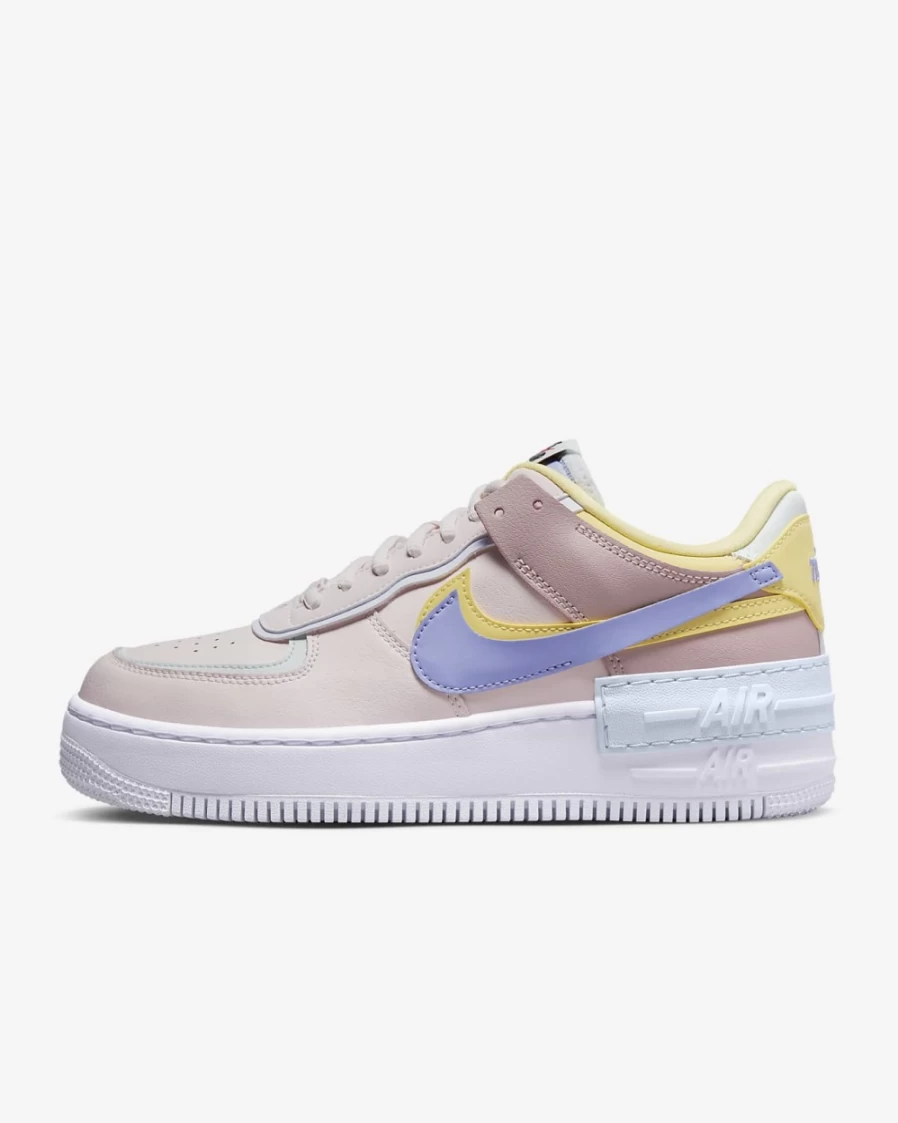 Nike Air Force 1 Shadow Women's Shoes - Light Soft Pink/Pink Oxford/Lemon Wash/Light Thistle