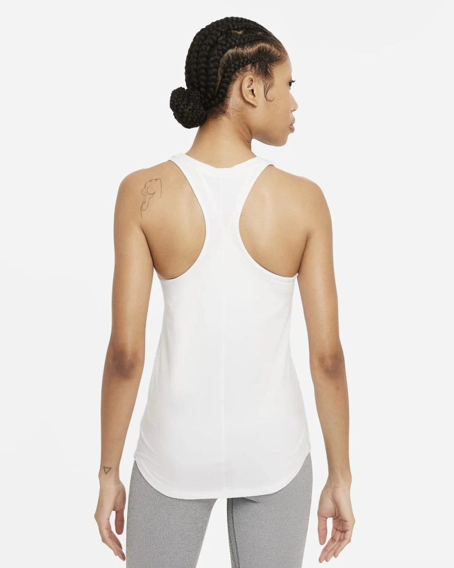 Nike Dri-FIT One Luxe Women's Slim Fit Tank Top - White