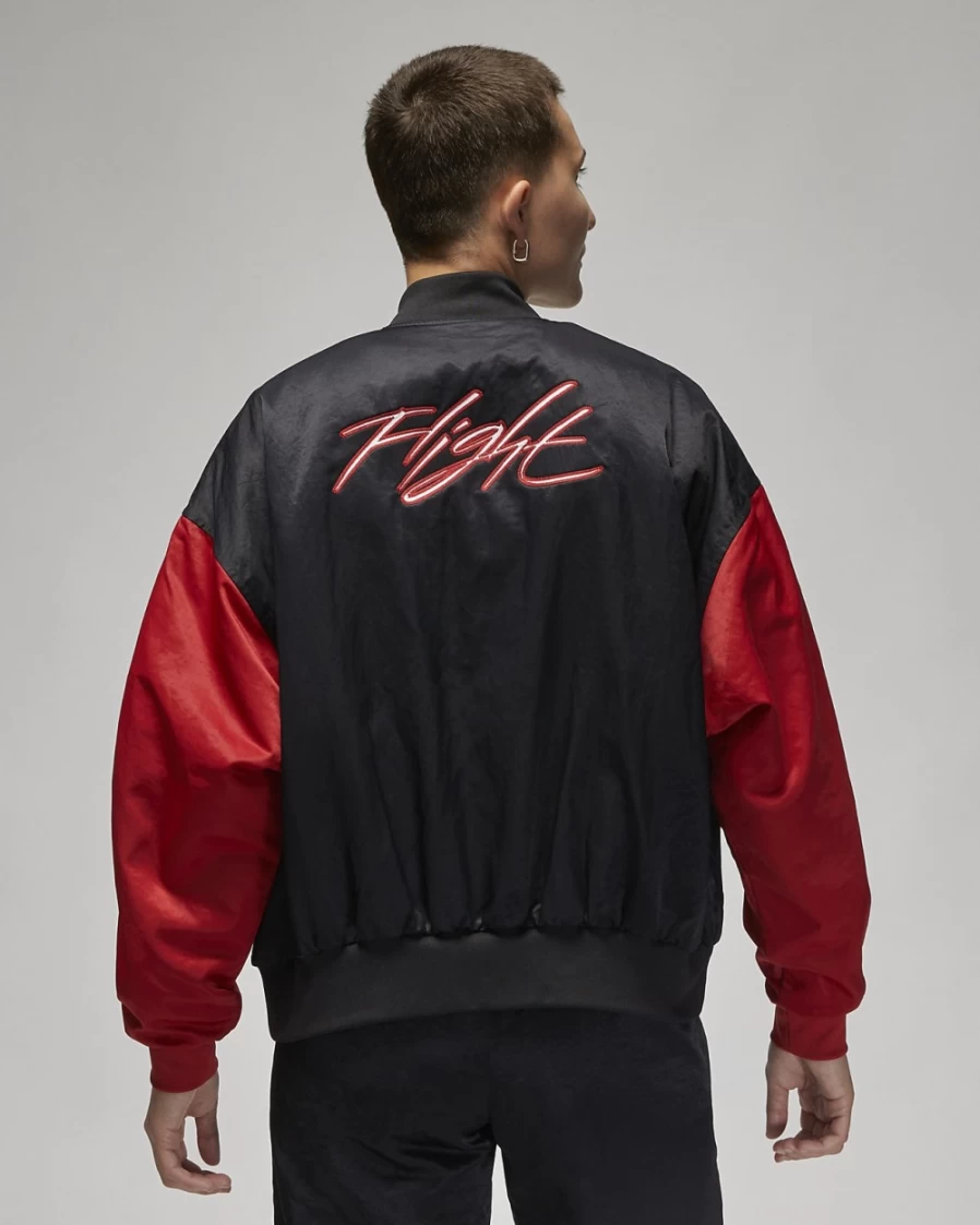 Nike Jordan Flight Renegade Women's Jacket - Black/Gym Red/White Athletic Outerwear